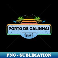 Porto de Galinhas Beach Brazil Palm Trees Sunset Summer - PNG Transparent Digital Download File for Sublimation - Fashionable and Fearless