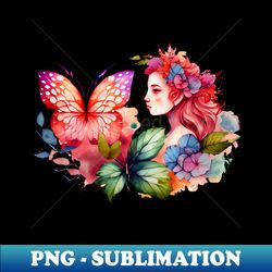 Retro Butterflies 40 - PNG Transparent Sublimation Design - Perfect for Personalization