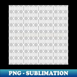 Geometric Pattern - White  Black - PNG Sublimation Digital Download - Fashionable and Fearless