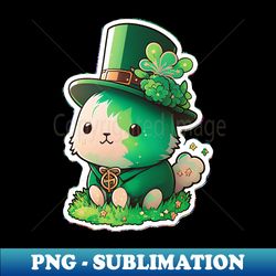 Cute Kawaii St Patricks Day Bunny Art 8 - High-Quality PNG Sublimation Download - Vibrant and Eye-Catching Typography