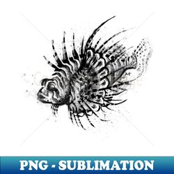 Ink Lionfish - PNG Sublimation Digital Download - Vibrant and Eye-Catching Typography