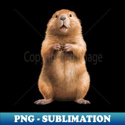 Happy Baby Beaver Realistic Watercolor - PNG Transparent Sublimation File - Defying the Norms