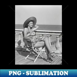 Woman sitting with chair on the beach - Professional Sublimation Digital Download - Transform Your Sublimation Creations