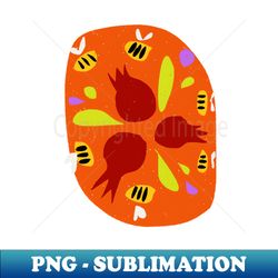 Pomegranates and Bees - Instant Sublimation Digital Download - Transform Your Sublimation Creations