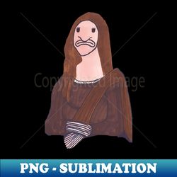 Blob Mona Lisa - PNG Transparent Sublimation File - Capture Imagination with Every Detail