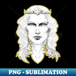 Fairy King in Illuminating Golden Yellow - Sublimation-Ready PNG File - Unlock Vibrant Sublimation Designs