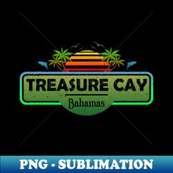 Treasure Cay Beach Bahamas Palm Trees Sunset Summer - Special Edition Sublimation PNG File - Create with Confidence