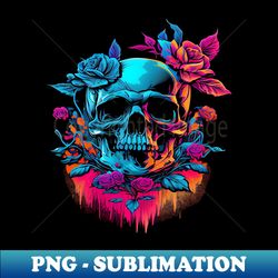 Floral Skull - Premium Sublimation Digital Download - Bold & Eye-catching