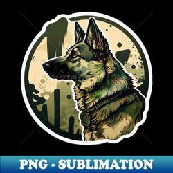 German Shepherd Camouflage Motif - Professional Sublimation Digital Download - Add a Festive Touch to Every Day