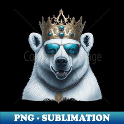 polar bear - png transparent sublimation file - perfect for creative projects