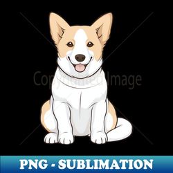 Kawaii Canaan Dog Puppy - Creative Sublimation PNG Download - Perfect for Sublimation Art