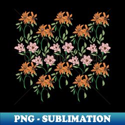 Retro Flowers Pattern - Exclusive Sublimation Digital File - Unleash Your Inner Rebellion