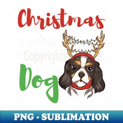 brittany spaniel christmas dog gift - signature sublimation png file - revolutionize your designs