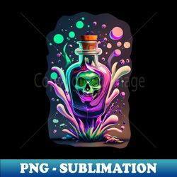 poison bottle - sublimation-ready png file - create with confidence