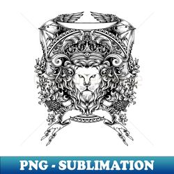 Lion Crest - Premium Sublimation Digital Download - Bold & Eye-catching