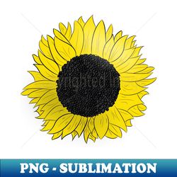Sunflower - High-Resolution PNG Sublimation File - Enhance Your Apparel with Stunning Detail