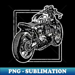 Vintage gifts Motorcycle Print Cafe Racer - Premium PNG Sublimation File - Vibrant and Eye-Catching Typography