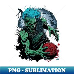 green zombie basketball - premium sublimation digital download - perfect for sublimation mastery