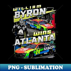 William Byron Quaker State 400 Race Winner - Elegant Sublimation PNG Download - Enhance Your Apparel with Stunning Detail