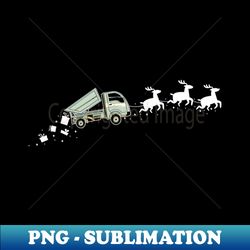 Dumptruck Santa Christmas Sleigh - Funny Dumptruck Xmas - Decorative Sublimation PNG File - Defying the Norms