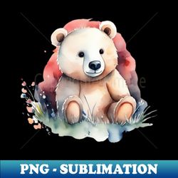 cute bear cub gift ideas - signature sublimation png file - stunning sublimation graphics