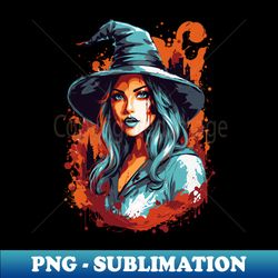 witch in a big hat - png sublimation digital download - perfect for sublimation art