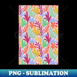Matisse inspired abstract leaf cut out pattern in pink - Creative Sublimation PNG Download - Stunning Sublimation Graphics