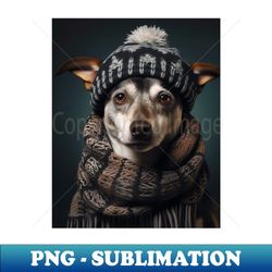 Dog winter Christmas - Exclusive Sublimation Digital File - Perfect for Personalization