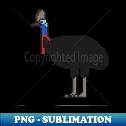 Southern cassowary animal pixel - Premium Sublimation Digital Download - Perfect for Creative Projects