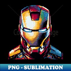 Pixel Ironman Iron Man Retro Ni - Elegant Sublimation PNG Download - Add a Festive Touch to Every Day