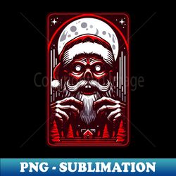 Santas Nightmares Unleashed - PNG Transparent Sublimation Design - Perfect for Creative Projects