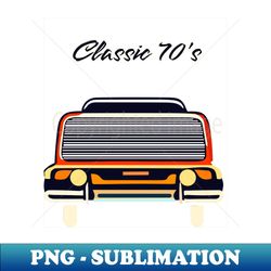 Retro Car Ride - High-Resolution PNG Sublimation File - Create with Confidence