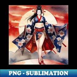 Kabuki Moon Rise - Stylish Sublimation Digital Download - Spice Up Your Sublimation Projects