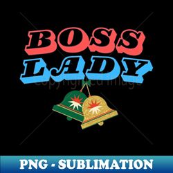 BOSS LADY vintage and retro style T-Shirt and other product - Creative Sublimation PNG Download - Unleash Your Creativity