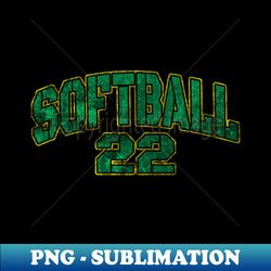 softball - sublimation-ready png file - enhance your apparel with stunning detail