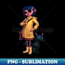 Coraline with Button eyes - Digital Sublimation Download File - Boost Your Success with this Inspirational PNG Download