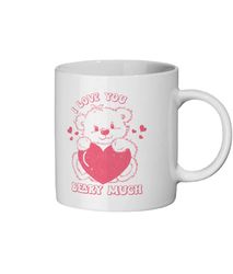 I Love You Beary Much Coffee Mug, Funny Mug, Valentines Gift, Gift For Him, Gift For Her, Cute Valentines Mug