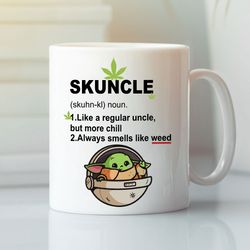 Skuncle Definition Baby Yoda Mug