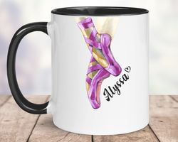 ballerina mug, personalized ballet mug, gift for ballerina, custom ballerina gift, gift for dancer, gift for dance teach