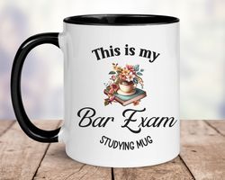 bar exam mug gift law school student gift graduation gift, gift for her, gift for him, attorney holiday gift, lawyer cer