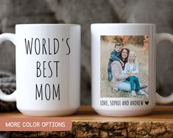 custom photo mug mom, mothers day gift, best mom ever mug, gift from kids, personalized mom birthday gift, custom mug fo