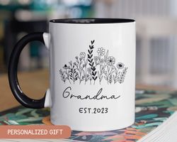 grandma pregnancy announcement wildflowers, pregnancy reveal, new great grandma gift, new baby announcement, baby reveal