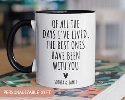 personalized anniversary gift mug, custom i love you mug, personalized birthday love gift,romantic anniversary gift for