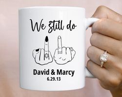 personalized anniversary gift for couples funny custom mug 1 year 9th 10th 20th 30th 40th 50th 60th anniversary mug for