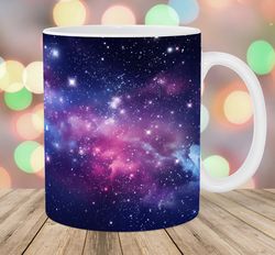 night sky stars mug wrap  11oz and 15oz mug template  mug sublimation design  mug wrap template
