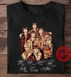 BTS Sign Shirt, BTS KPOP Rate Shirt BE259