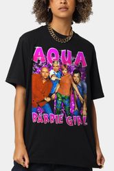 aqua band shirt  aqua barbie girl graphic tee , vintage aqua t-shirt