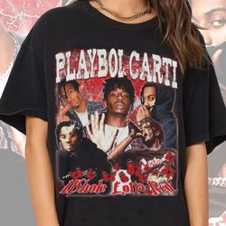 Playboi Carti Shirt - Vintage 90s Style Shirt - Unisex Homage T-Shirt