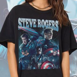 steve rogers shirt   vintage 90s style shirt   unisex homage t shirt