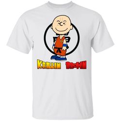 Krillin Brown Shirt Anime Parody Dragon Ball Tee